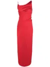 Christopher Esber Open-back Draped Crepe Maxi Dress In Red