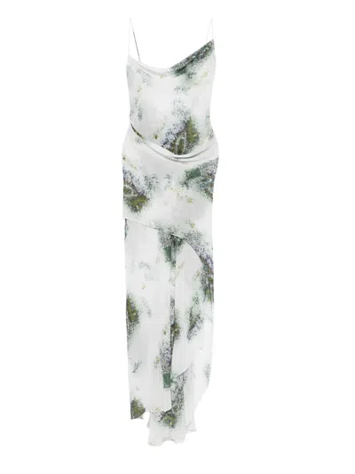 Christopher Esber Cowl-neck Slip Maxi Dress In White