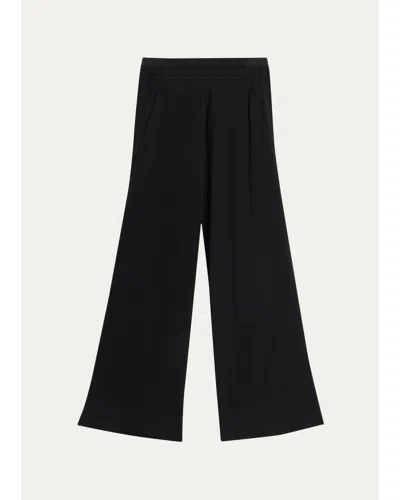 Christopher Esber Crepe Wide-leg Trousers In Black