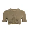 Christopher Esber Crescent Bikini Top In Gray
