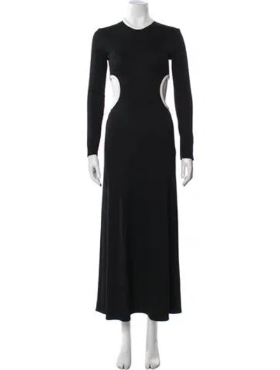 Pre-owned Christopher Esber Crew Neck Long Dress In Blue