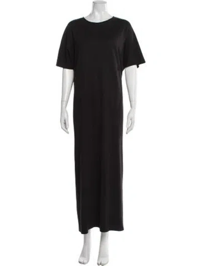 Pre-owned Christopher Esber Crew Neck Long Dress In Brown