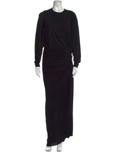 Pre-owned Christopher Esber Crew Neck Long Dress W/ Tags In Black