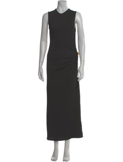 Pre-owned Christopher Esber Crew Neck Long Dress W/ Tags In Gray