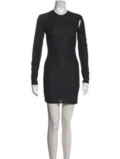 Pre-owned Christopher Esber Crew Neck Mini Dress W/ Tags In Black