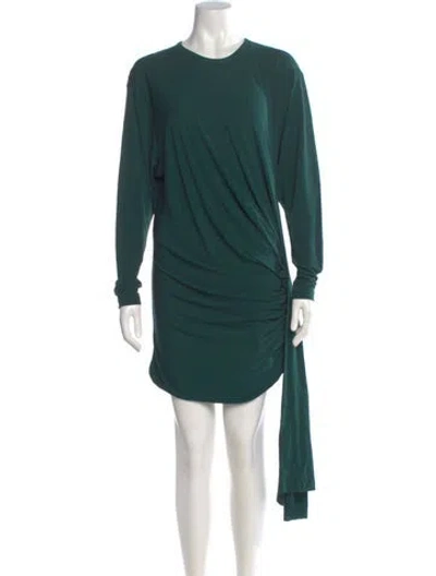 Pre-owned Christopher Esber Crew Neck Mini Dress W/ Tags In Green