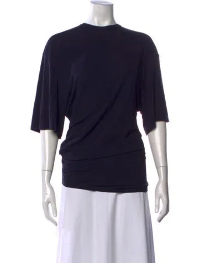 Pre-owned Christopher Esber Crew Neck Short Sleeve Top In Blue
