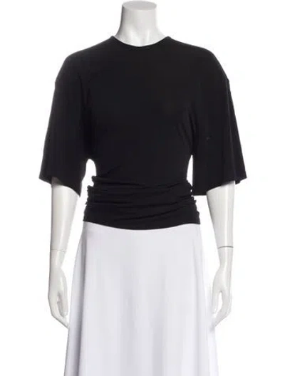 Pre-owned Christopher Esber Crew Neck Short Sleeve Top In Gray