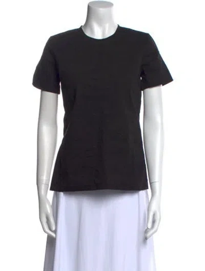 Pre-owned Christopher Esber Crew Neck Short Sleeve T-shirt In Black