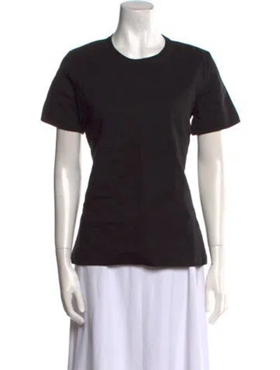 Pre-owned Christopher Esber Crew Neck Short Sleeve T-shirt In Black