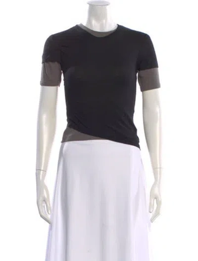 Pre-owned Christopher Esber Crew Neck Short Sleeve T-shirt W/ Tags In Black