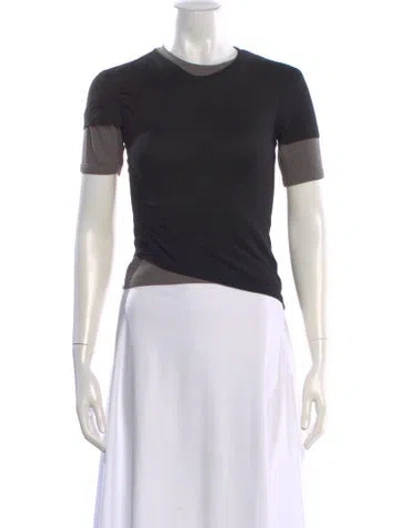 Pre-owned Christopher Esber Crew Neck Short Sleeve T-shirt W/ Tags In Black