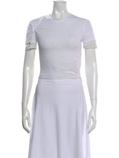 Pre-owned Christopher Esber Crew Neck Short Sleeve T-shirt W/ Tags In White