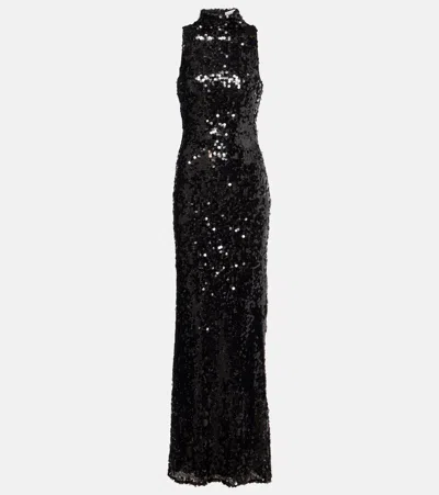 Christopher Esber Cristalla Embellished Gown In Black