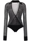 Christopher Esber Cristalla Mesh Body In Blue