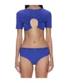 Christopher Esber Cropped Top In Blue
