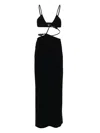 Christopher Esber Cross Bandeau Bra Dress In Black