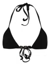Christopher Esber Crystal Bikini Top In Black