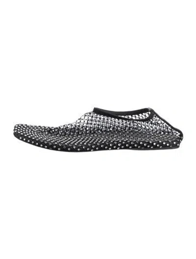 Pre-owned Christopher Esber Crystal Embellishments Flats In Multi