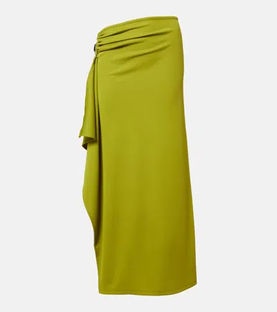 Christopher Esber Crystal Pendant Maxi Skirt In Green