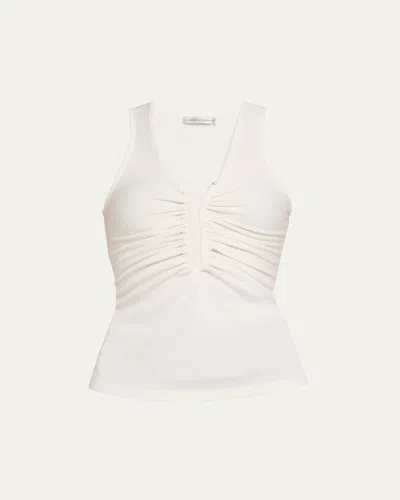 CHRISTOPHER ESBER CRYSTAL PIN RIB TANK TOP