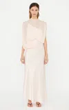 Christopher Esber Cumulus Silk Midi Dress In Light Pink