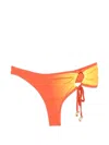 Christopher Esber Cusa Side-tie Bikini Bottoms In Orange