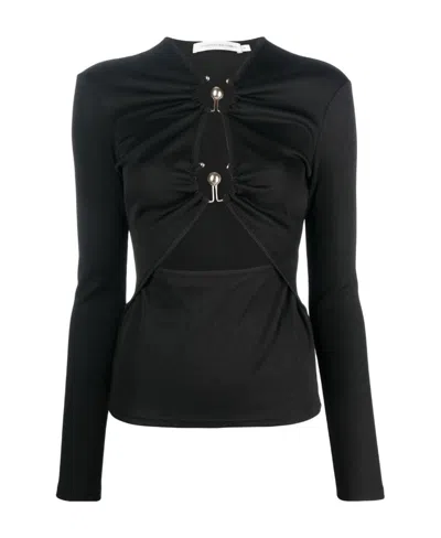 CHRISTOPHER ESBER CHRISTOPHER ESBER CUT-OUT DETAILED CROPPED TOP