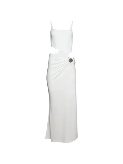 Christopher Esber Cut-out Embellished Midi Dress In White