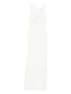 Christopher Esber Cut-out Gathered Dress In White