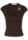 Christopher Esber Cutout Gathered Top In Multi