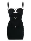 Christopher Esber Cut-out Mini Beach Dress In Black