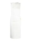CHRISTOPHER ESBER CUT-OUT RIBBED MIDI DRESS