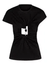 Christopher Esber Cut-out Ribbed Top In Black