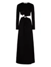 Christopher Esber Cut-out Ring-detail Maxi Dress In Black