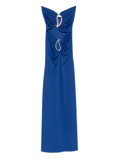 CHRISTOPHER ESBER CUT-OUT RING-DETAIL MAXI DRESS