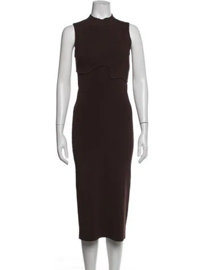 Pre-owned Christopher Esber Cutout Accent Dress Set In Brown