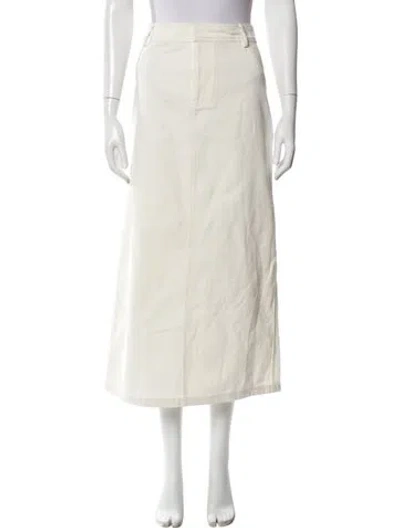 Pre-owned Christopher Esber Cutout Accent Midi Length Skirt In Neutral