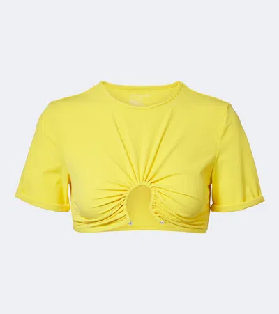 Christopher Esber Cutout Bikini Top In Yellow