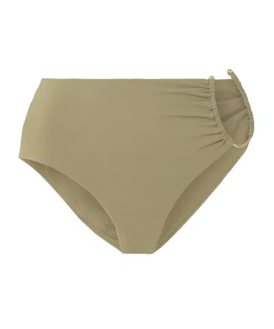 Christopher Esber Cutout Embellished Bikini Briefs In Brown