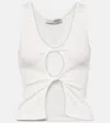 Christopher Esber Cutout Jersey Tank Top In White