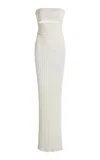Christopher Esber Cutout Knit Maxi Dress In White