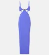 Christopher Esber Cutout Maxi Dress In Purple