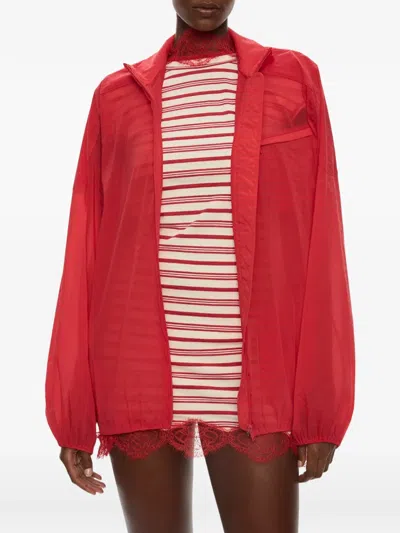 Christopher Esber Dannie Bomber Jacket In Red