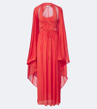 Christopher Esber Daya Cutout Jersey Gown In Multi