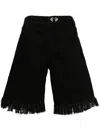 Christopher Esber Deconstruct Denim Short In Black