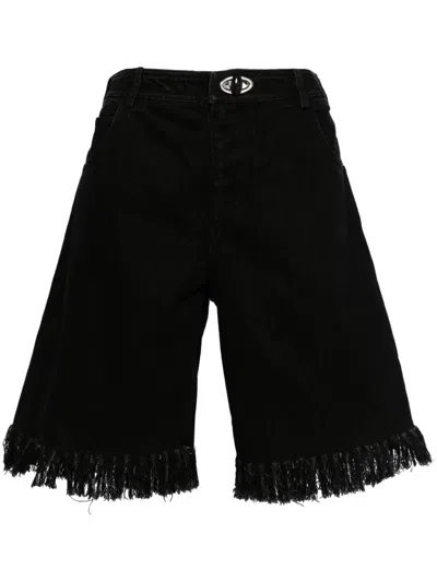 Christopher Esber Deconstruct Denim Short In Black