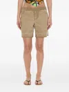Christopher Esber Deconstruct Raw-cut Shorts In Brown