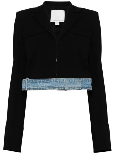 CHRISTOPHER ESBER DECONSTRUCTED DENIM BLAZER 