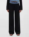 Christopher Esber Deconstruct Wide-leg Trousers In Black Indigo